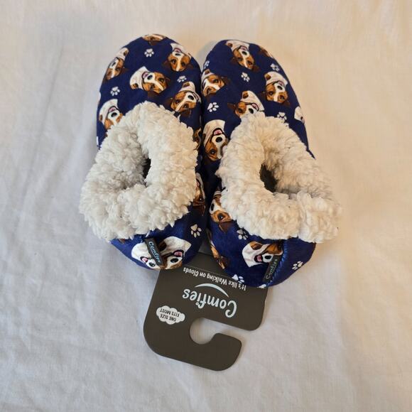 Comfies Jack Russel Terrier Slippers Women's One Size Fits Most NWT - Picture 3 of 9